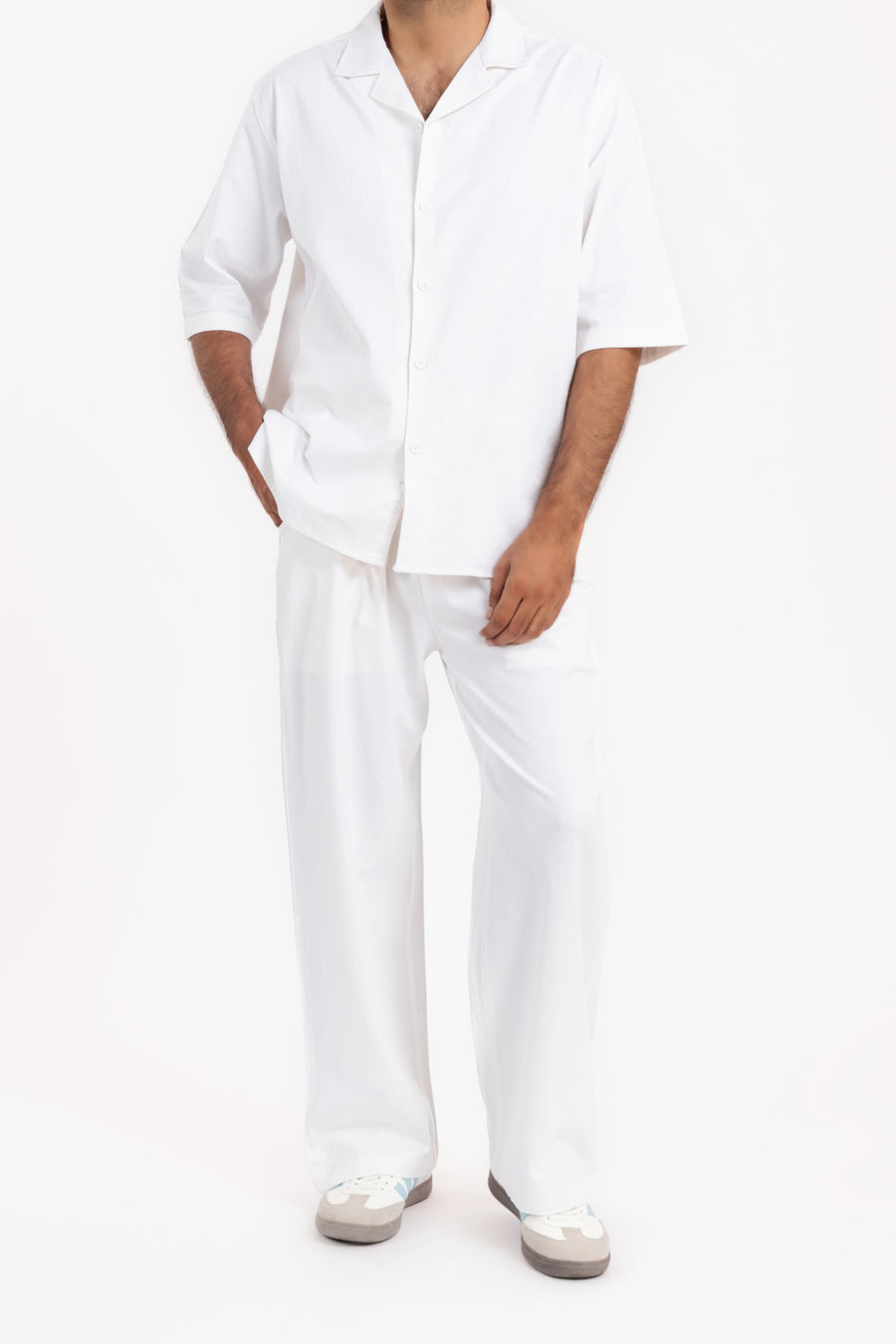 Men's Crepe Camp Collar Shirt