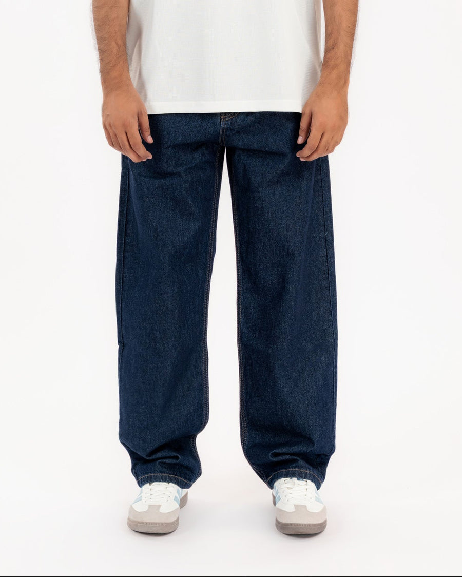 Men's Deep Blue Baggy Denim Pant