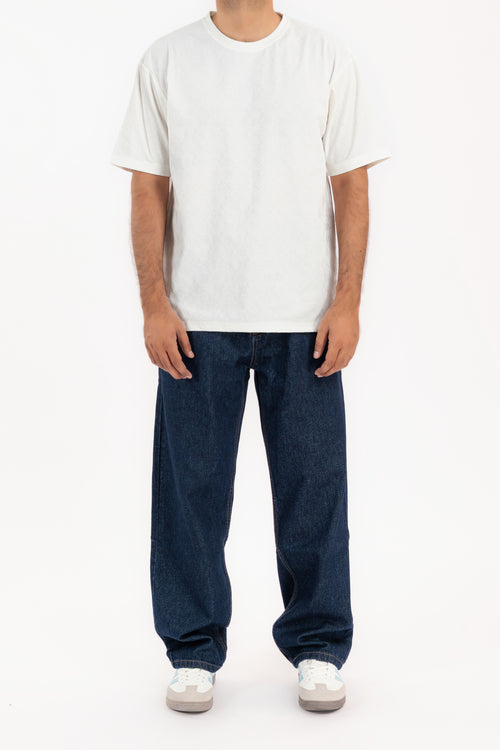 Men's Textured Monogram Oversized T-Shirt