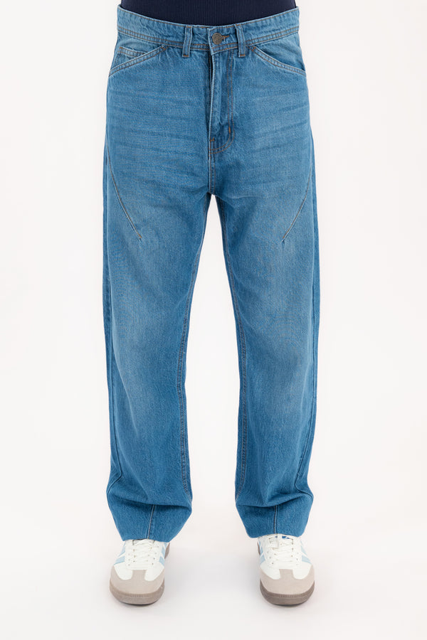 Men's Curved Seam Denim Pant