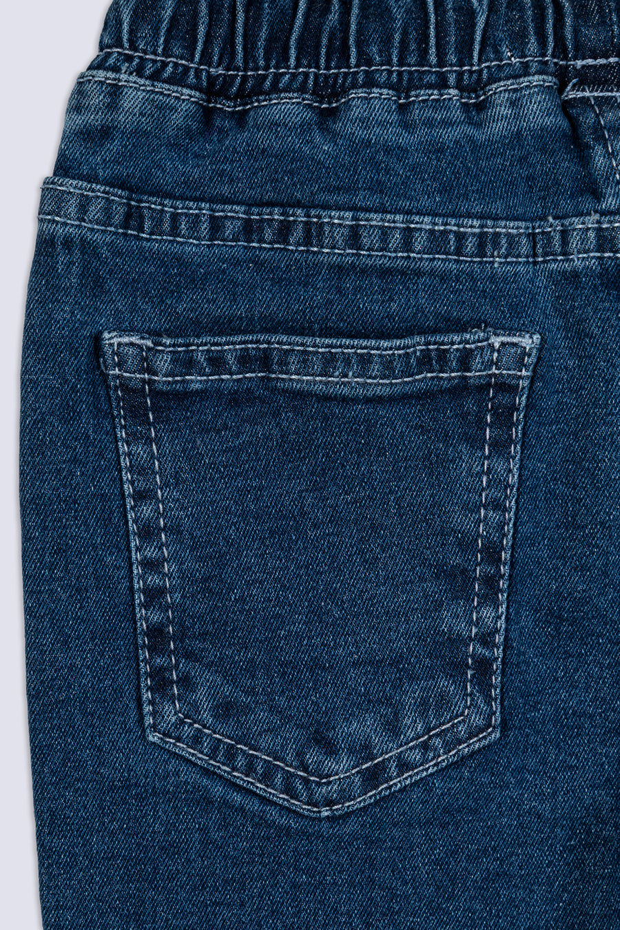 Girl's Floral Hem Flared Denim Pant