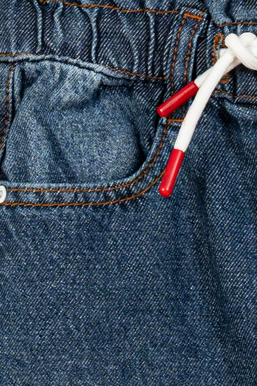 Girl's Frayed Hem Denim Pant