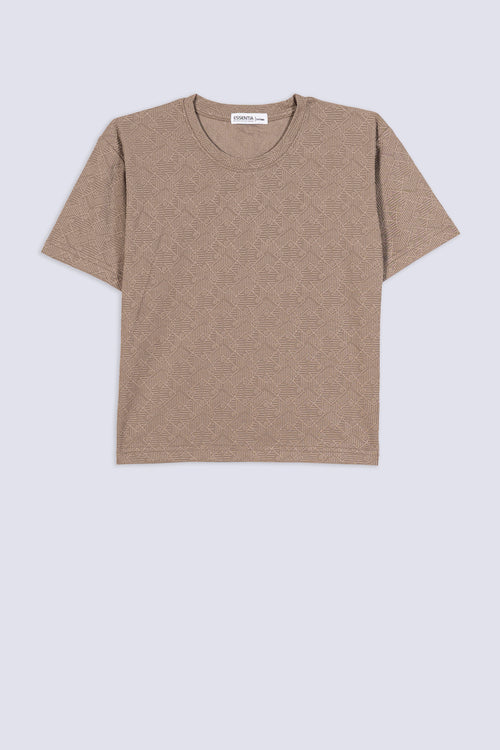 Boy's Diamond Jacquard T-Shirt