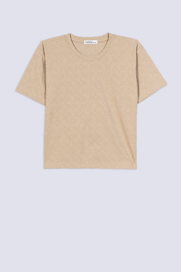 Boy's Diamond Jacquard T-Shirt