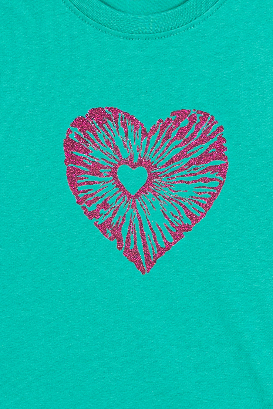 Girl's Glitter Heart T-Shirt