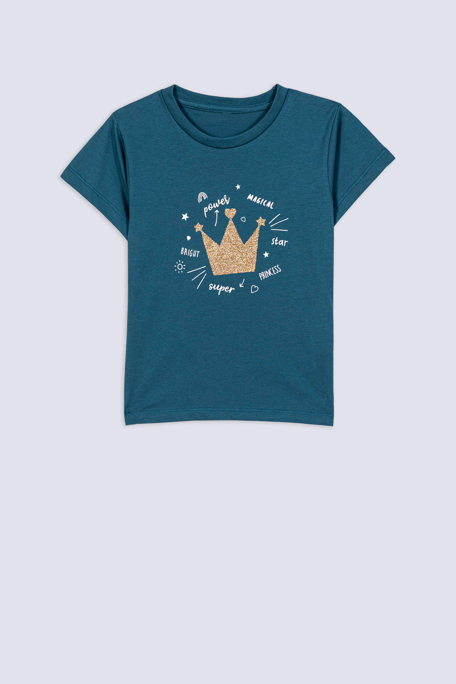 Girl's Glitter Crown T-Shirt