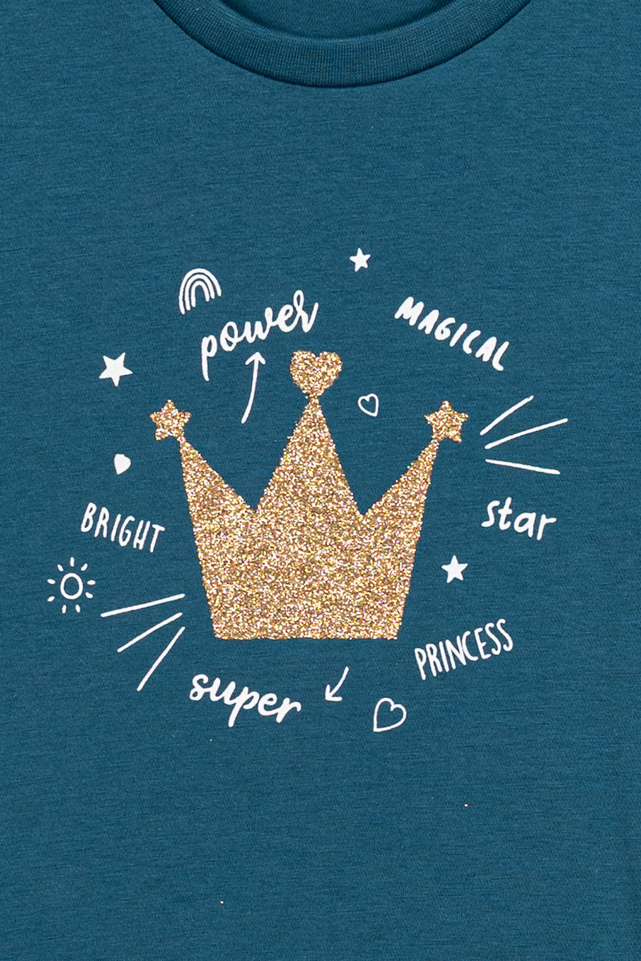 Girl's Glitter Crown T-Shirt