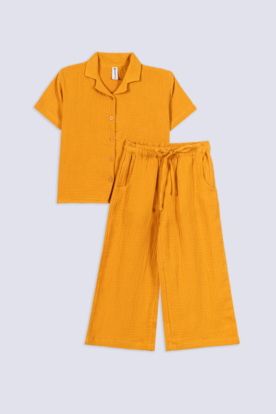 Girl's Crinkle Cotton Co-Ord Set