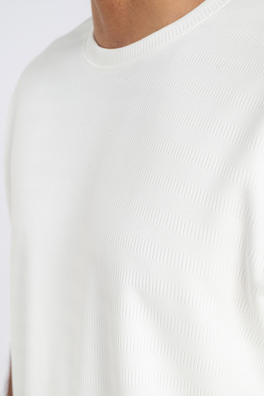 Men's Drop Shoulder Jacquard T-Shirt