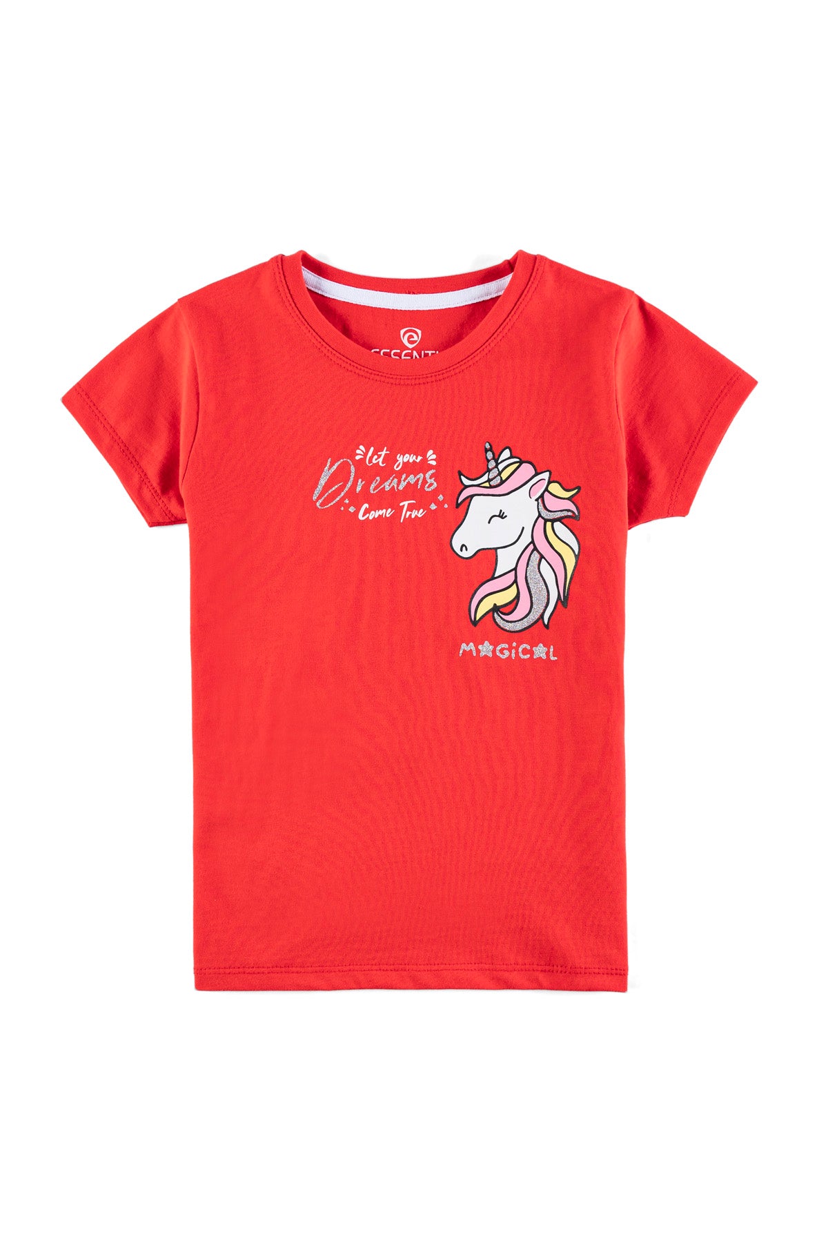 Unicorn Printed Girl's T-Shirt.