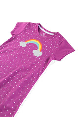 Rainbow Printed Girl's Top