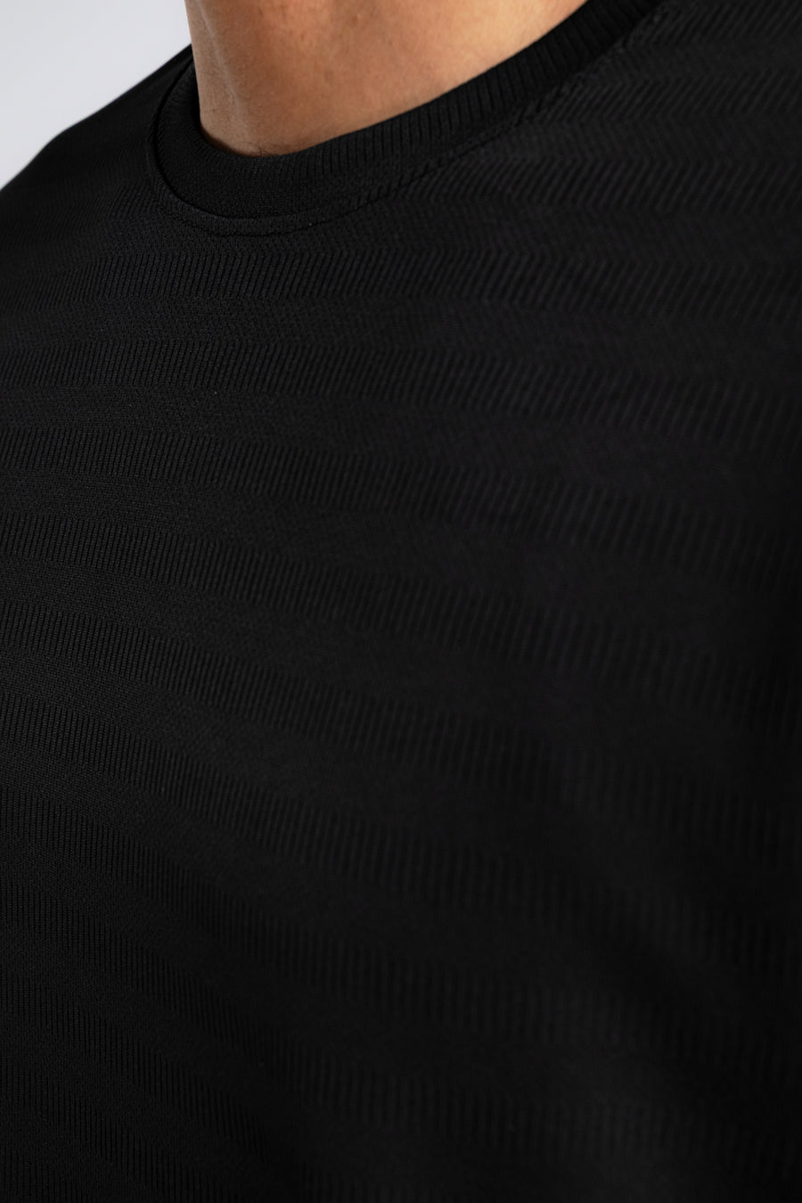 Men's Drop Shoulder Jacquard T-Shirt