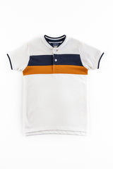 Colour Block Boy's Polo Shirt.