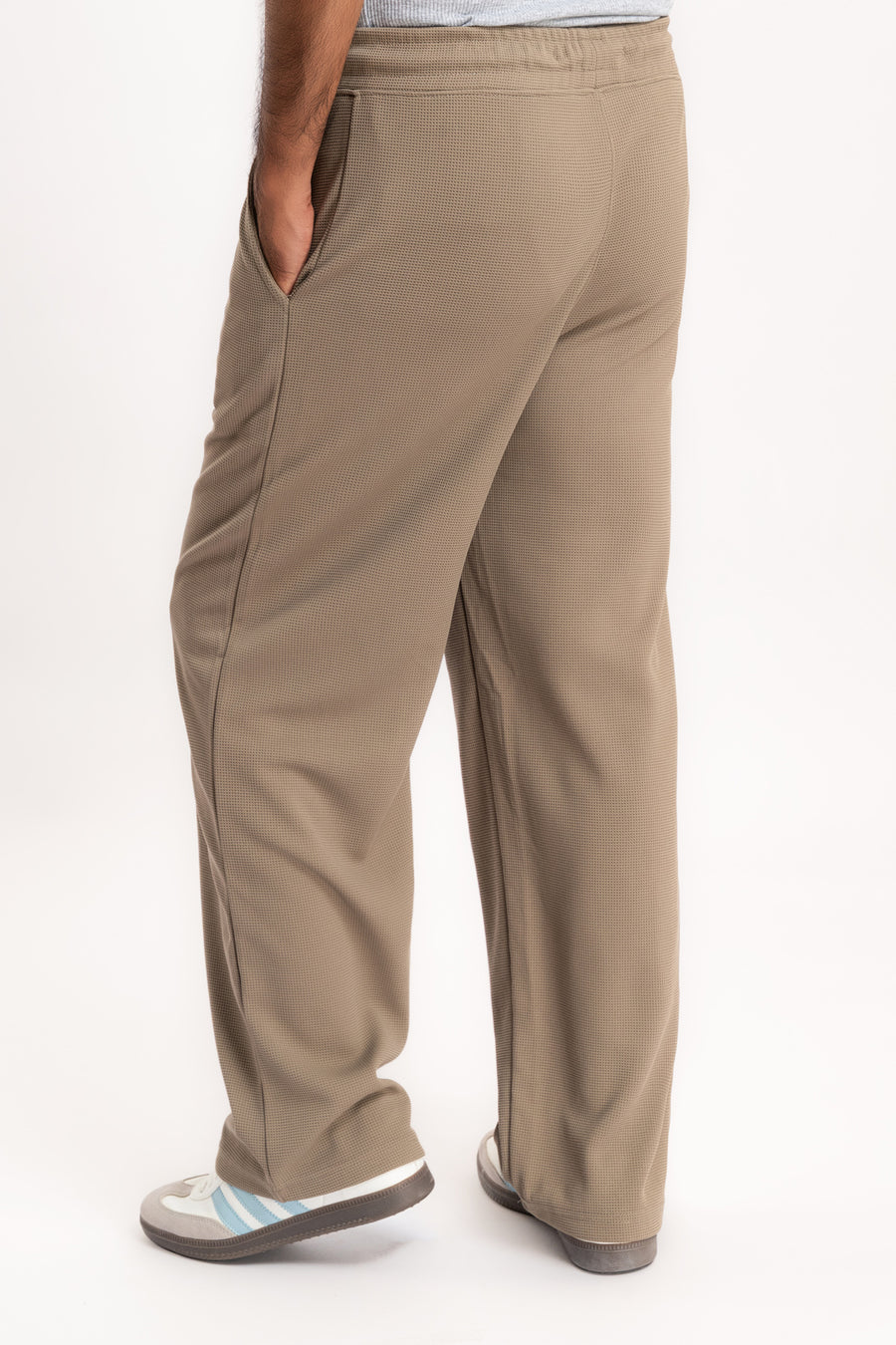 Men's Waffle Wide Leg Trouser