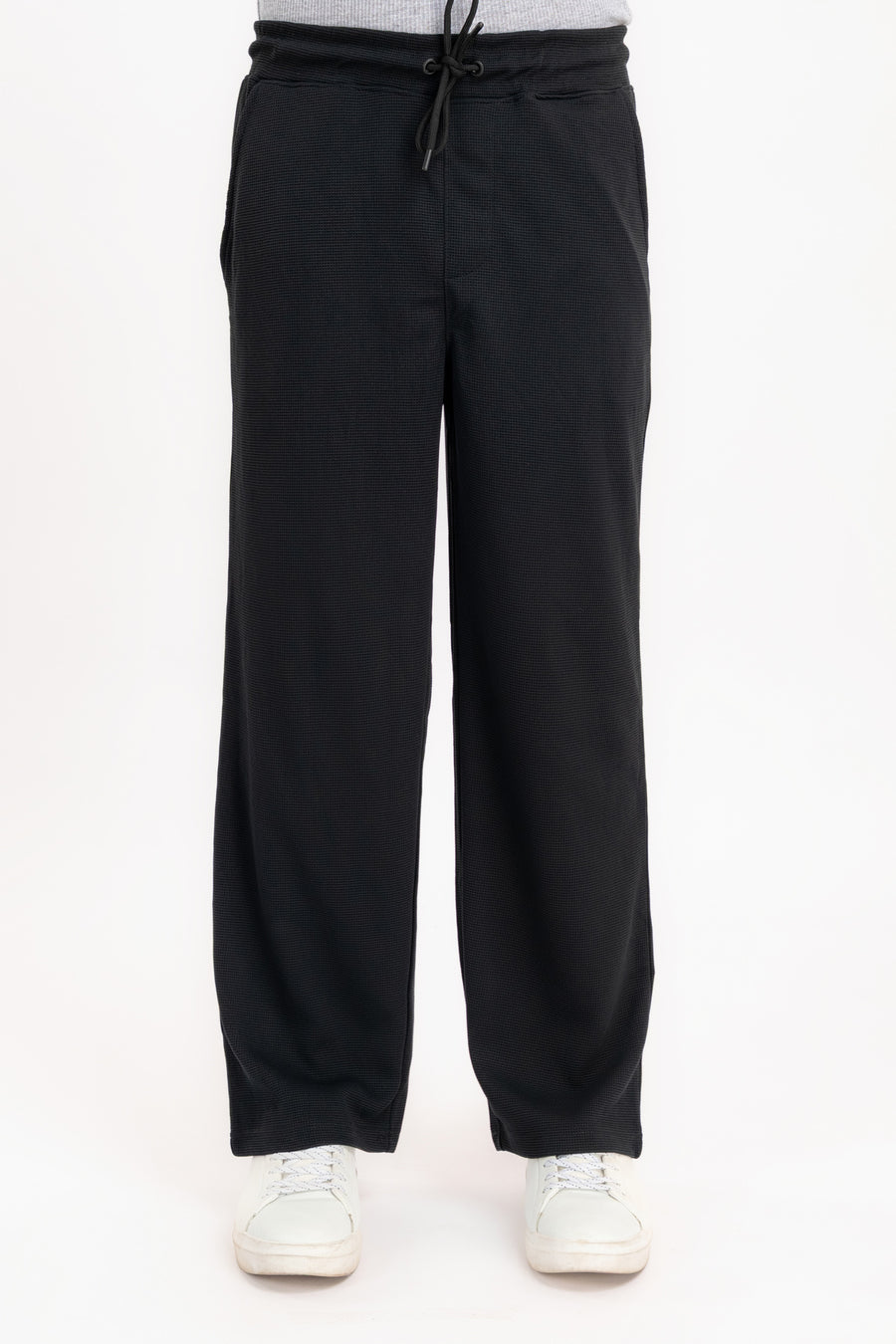 Men's Waffle Wide Leg Trouser