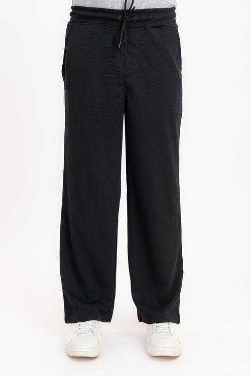 Men's Waffle Wide Leg Trouser
