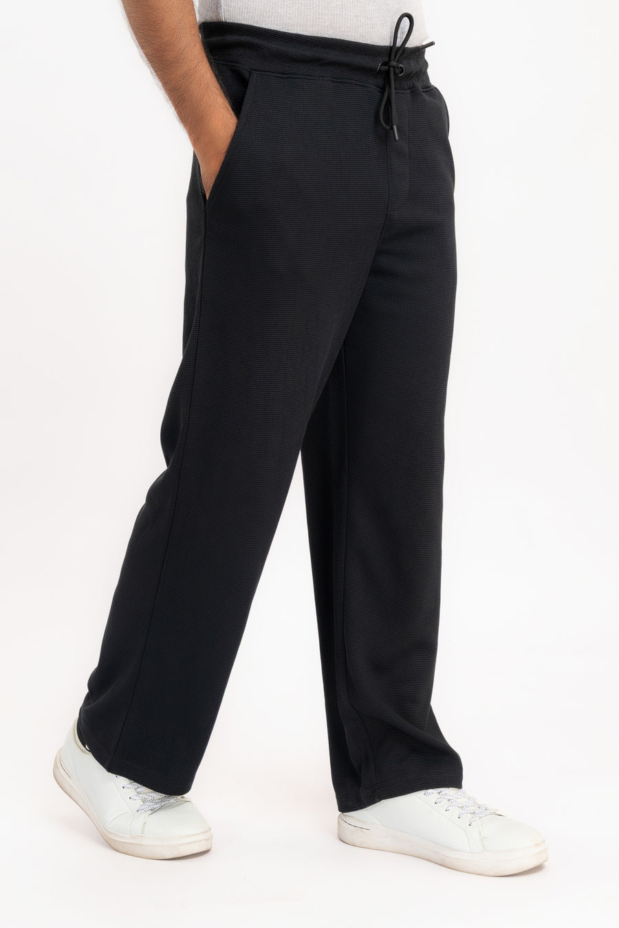 Men's Waffle Wide Leg Trouser