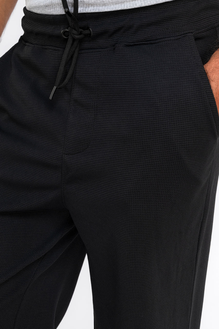 Men's Waffle Wide Leg Trouser
