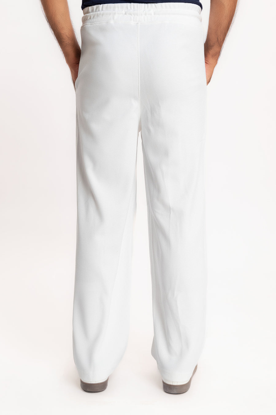 Men's Waffle Wide Leg Trouser