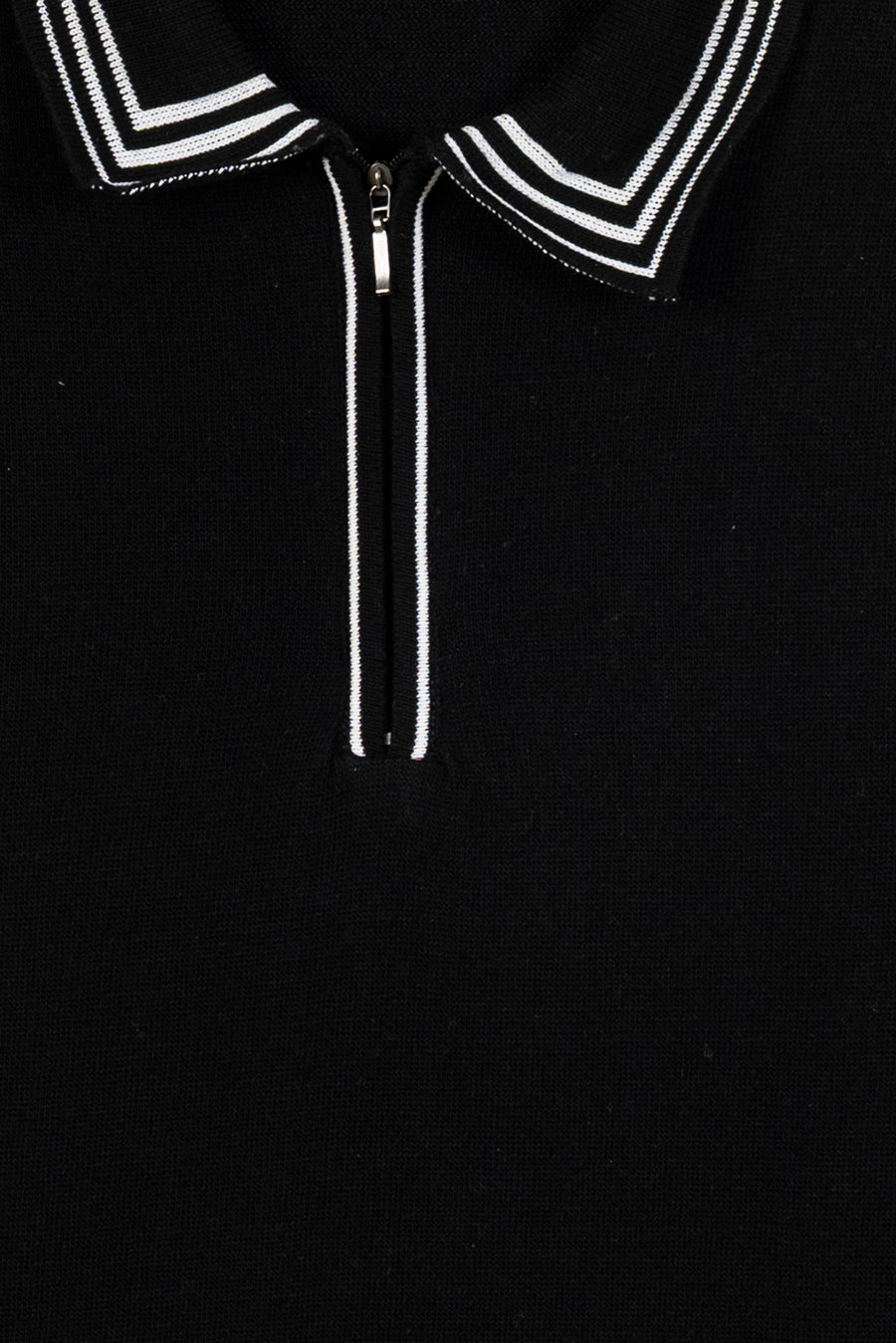 Men's Tipped Zip Polo Shirt