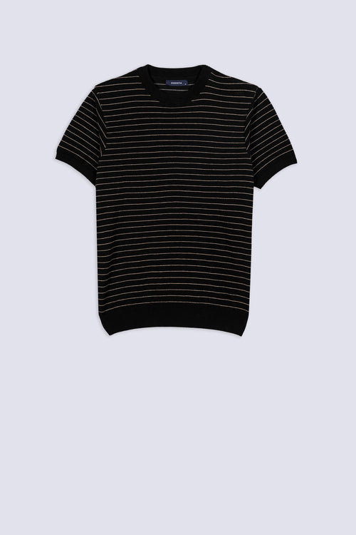 Men's Fine Stripe Knit T-Shirt