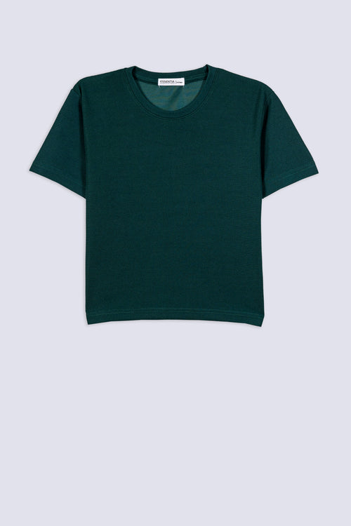 Boy's Waffle Boxy T-Shirt