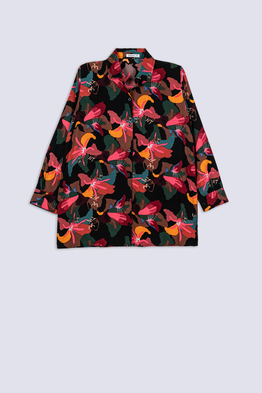 Ladies Tropical Bloom Oversized Shirt