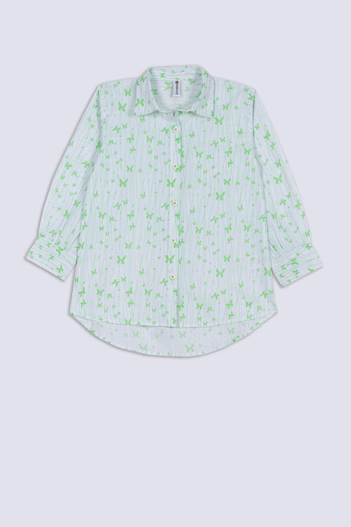 Butterfly Printed Girl's Top