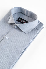 Men's Grey Texture Dress Shirt