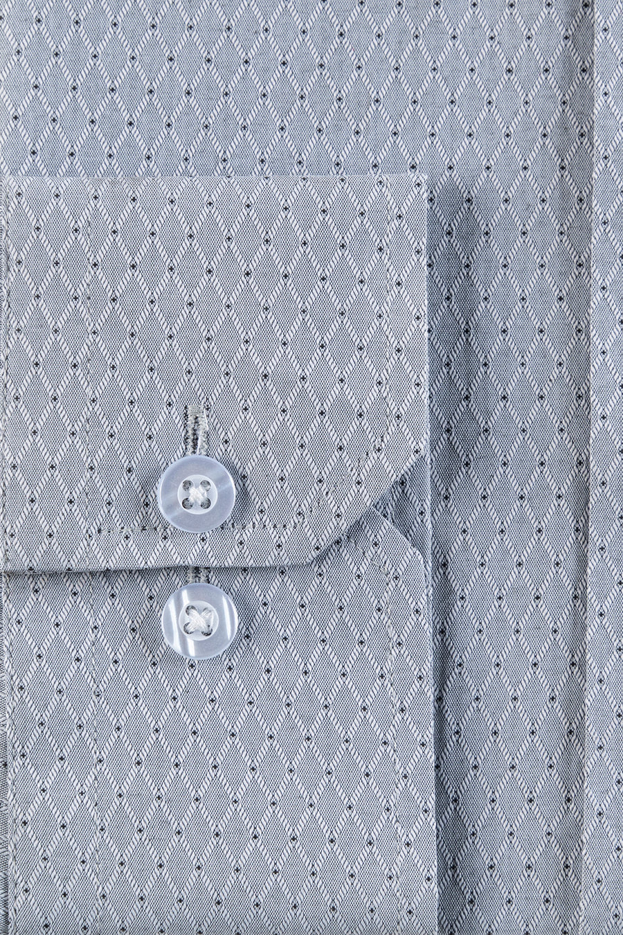 Men's Grey Texture Dress Shirt