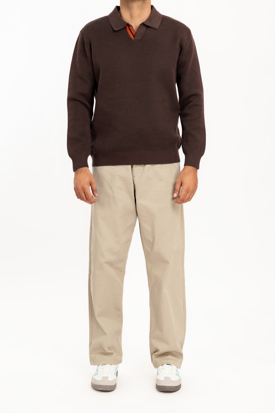 Men's Johnny Collar Polo Sweater