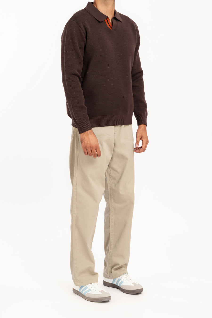 Men's Johnny Collar Polo Sweater