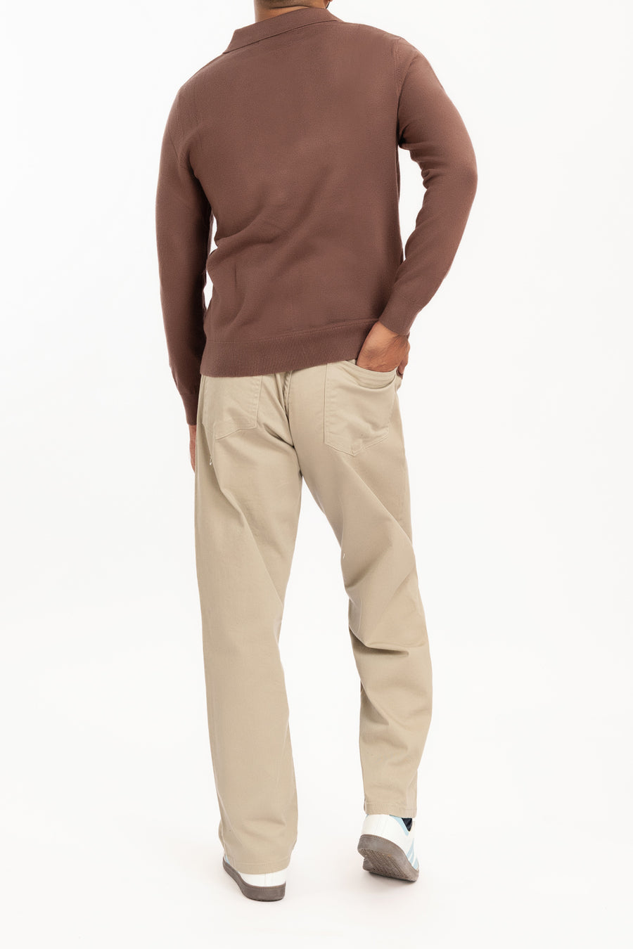 MEN'S BLACK ROAST KNIT POLO SHIRT