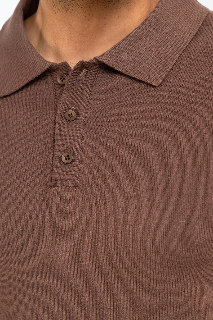 MEN'S BLACK ROAST KNIT POLO SHIRT