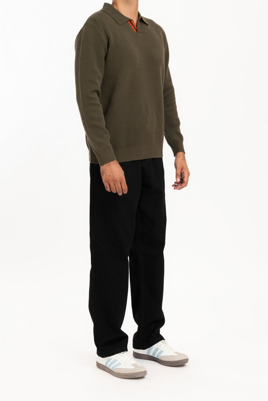 Men's Johnny Collar Polo Sweater