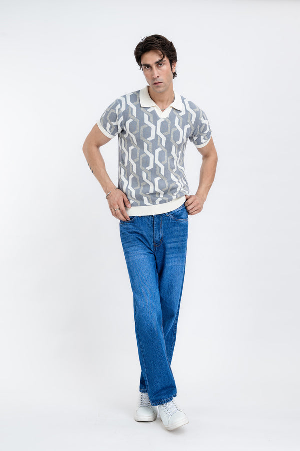 Heritage Pattern Men's Polo