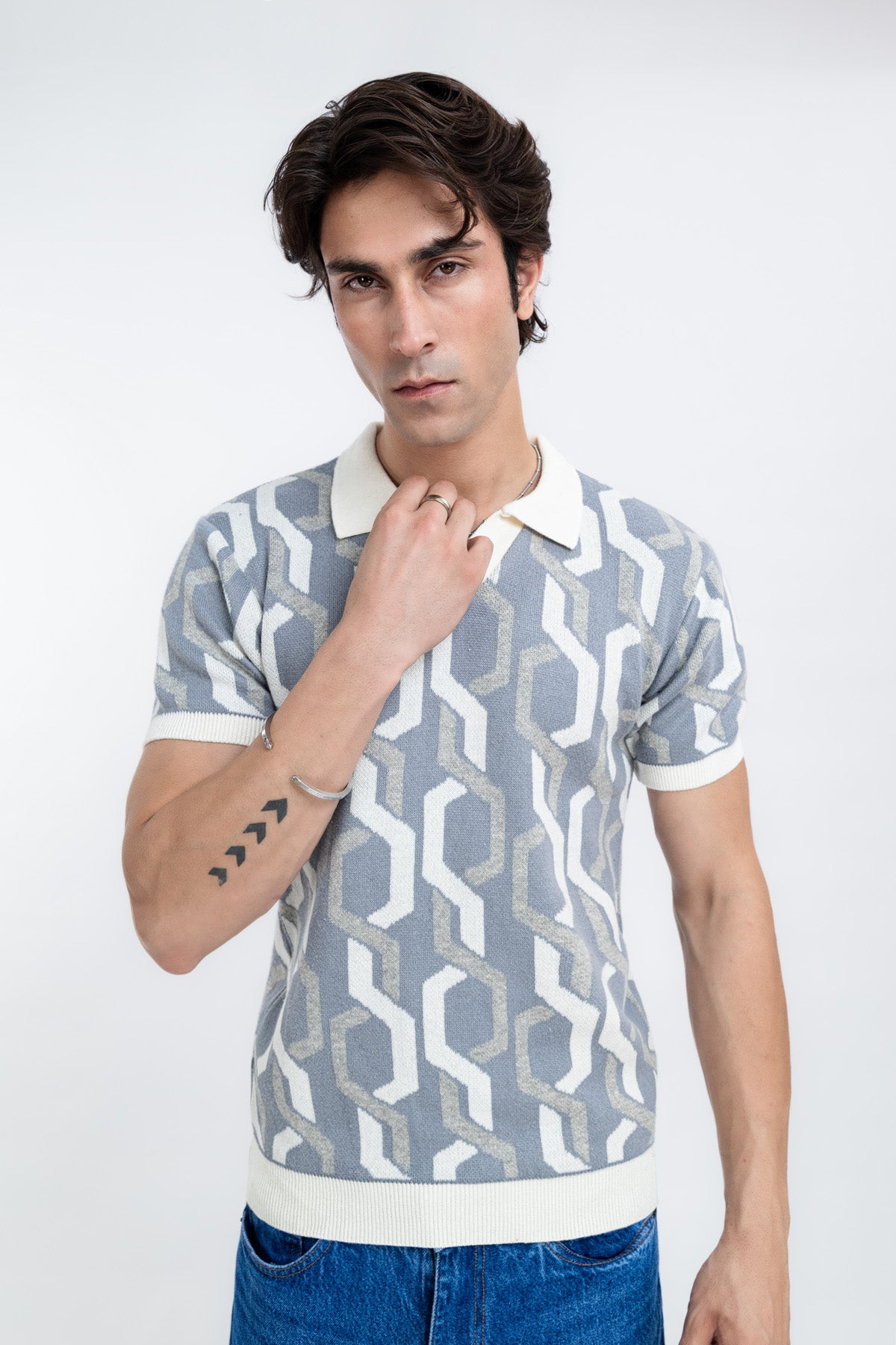 Heritage Pattern Men's Polo