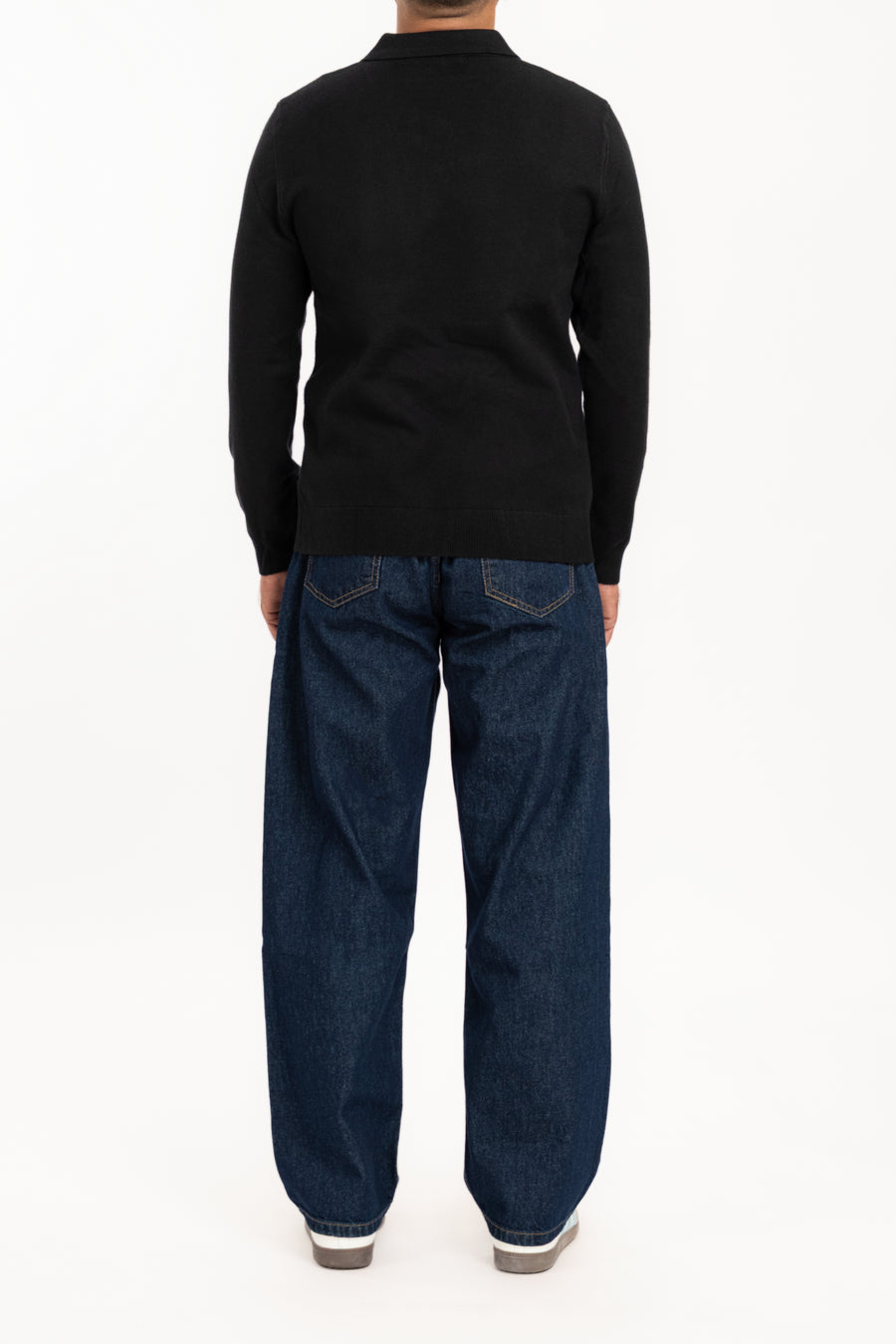 MEN'S BLACK ROAST KNIT POLO SHIRT