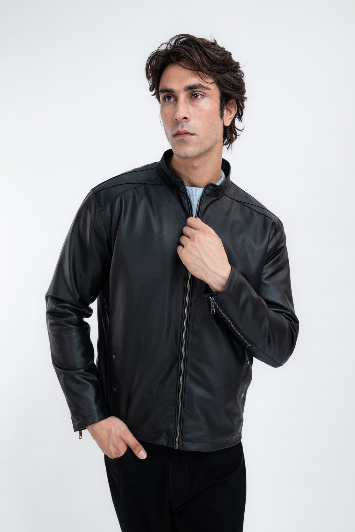 Axis Faux Leather Jacket