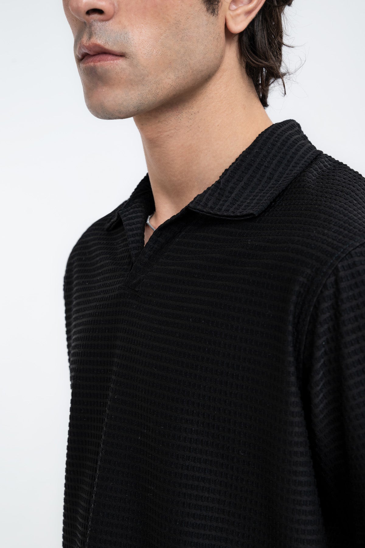 Obsidian Waffle Men's Polo