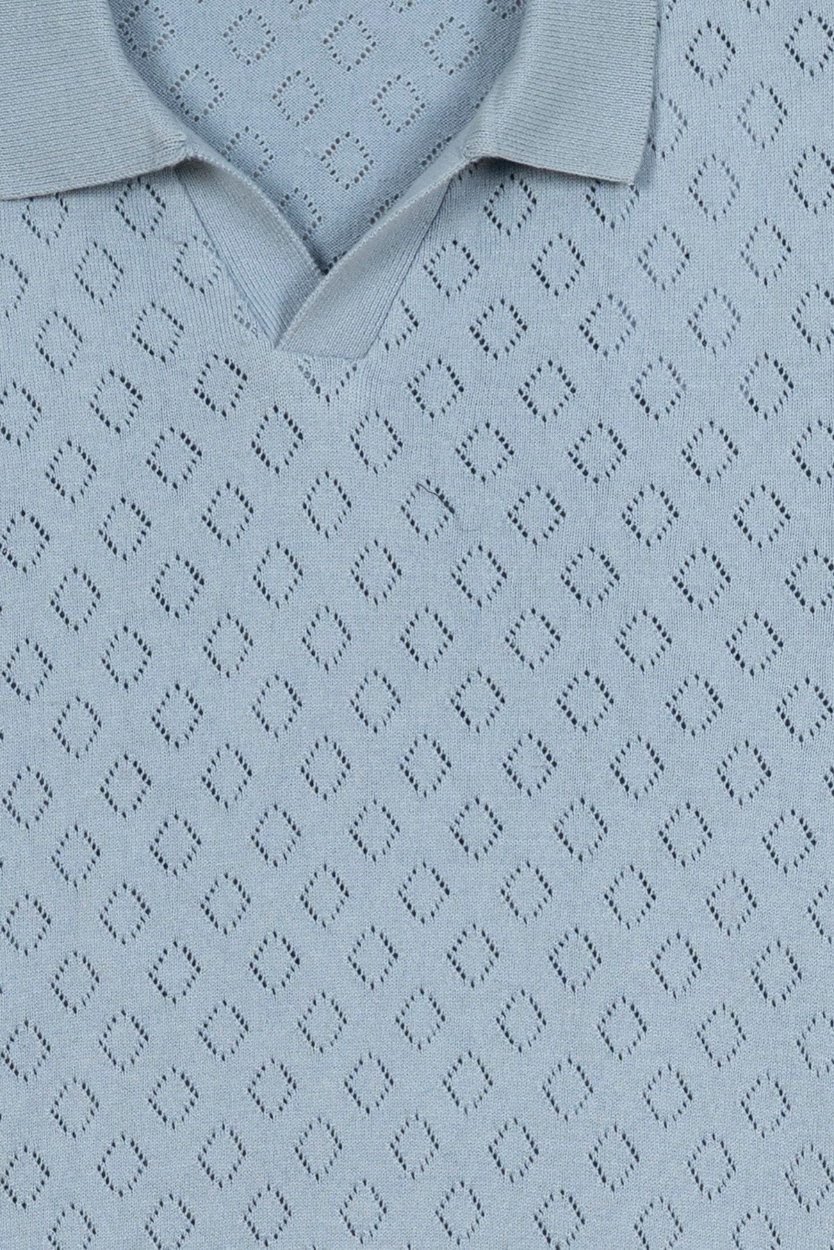 Diamond Weave Men's Knit Polo