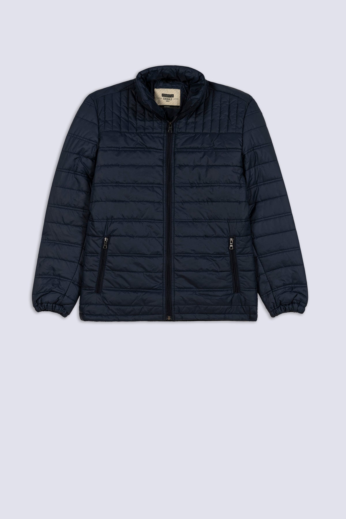 Mens' Navy Insulated Zip-Up Jacket
