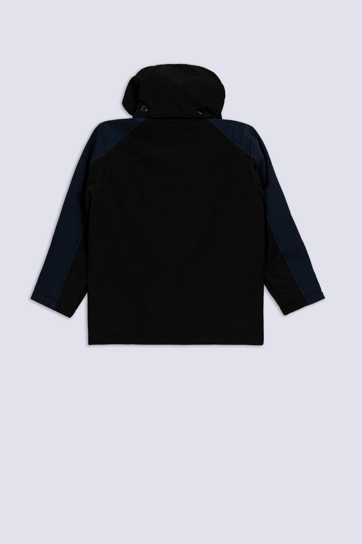 Black & Navy Panel Boys' Jacket