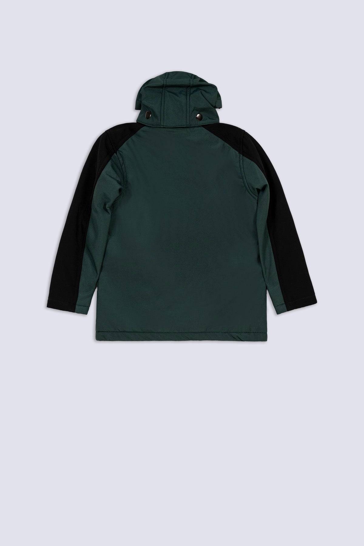 Green & Black Panel Boys' Jacket