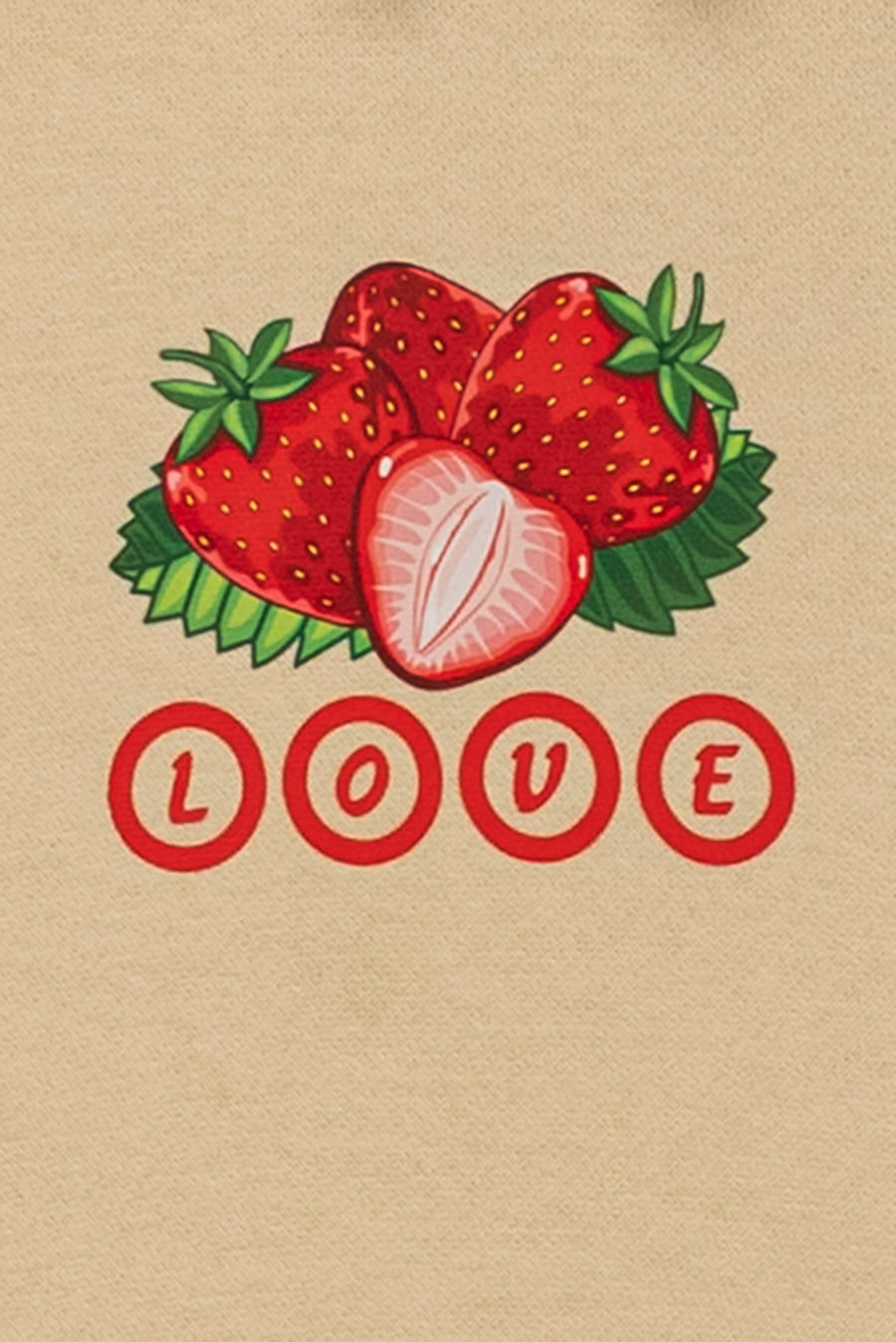 GIRL'S STRAWBERRY PRINT HOODIE