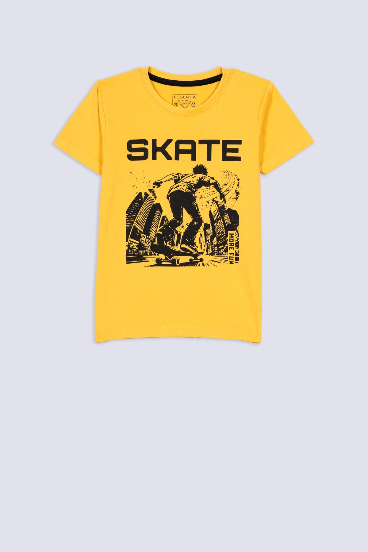 Skateboard Action Print Boys’ Tee