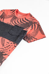 Peach Tropical Men's T-Shirt.