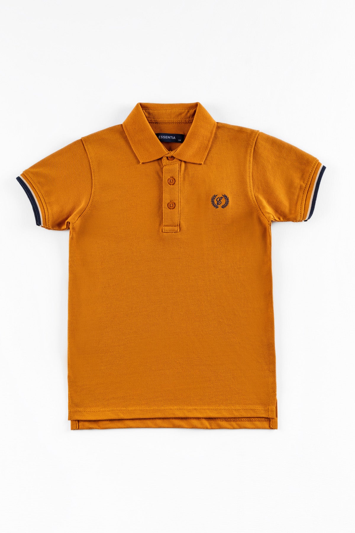 Mustard Tipped Boy's Polo Shirt.