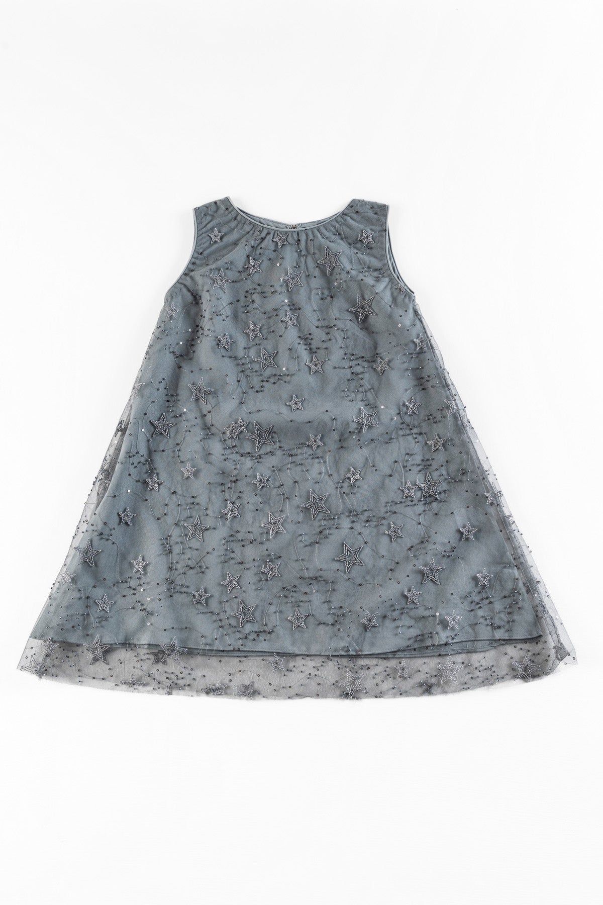 Grey Girl's Party Frock