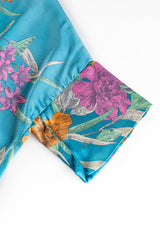 Turquoise Floral Ladies Kaftan